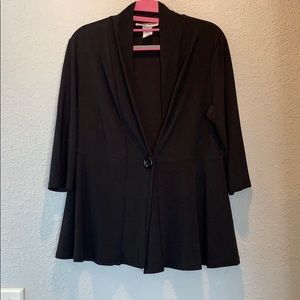 Black button cardigan